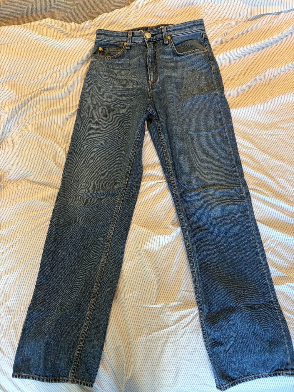 Rag and Bone Blue Ruth Super Rise Jeans